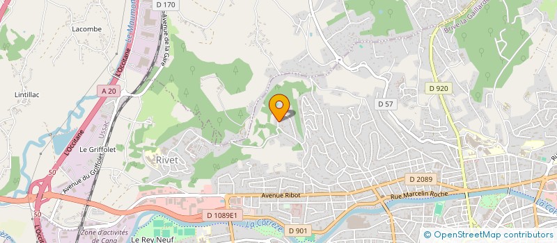 localisation de l'entreprise MADAME CHRISTINE DE CHASSINCOUR à BRIVE-LA-GAILLARDE