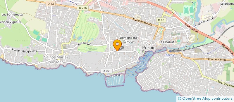 localisation de l'entreprise MADAME CHRISTINE DE RAUGLAUDRE  PORNIC