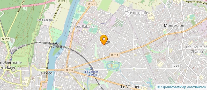 localisation de l'entreprise MADAME CHRISTINE DE VIENNE  LE VESINET