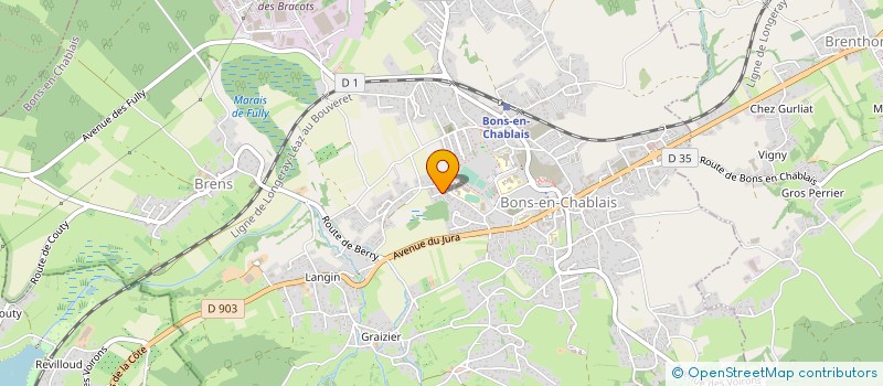 localisation de l'entreprise MADAME CHRISTINE DECAY  BONS-EN-CHABLAIS