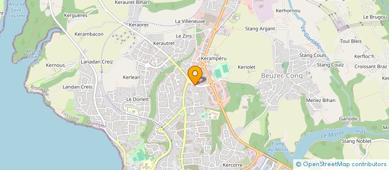 localisation de l'entreprise MADAME CHRISTINE DECOUVELAERE  CONCARNEAU