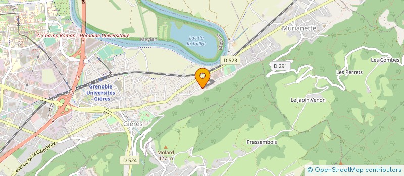 localisation de l'entreprise MADAME CHRISTINE DEFLEUR  GIERES