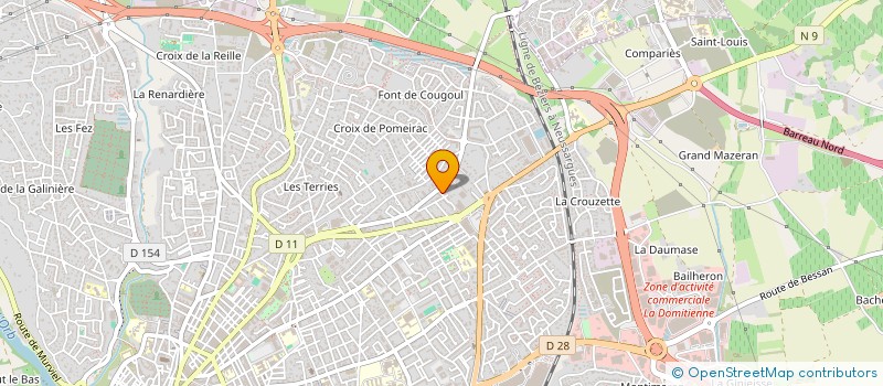 localisation de l'entreprise MADAME CHRISTINE DEJEAN à BEZIERS