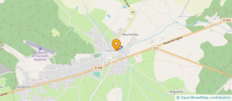 localisation de l'entreprise MADAME CHRISTINE DELAGNES à SEPTFONDS