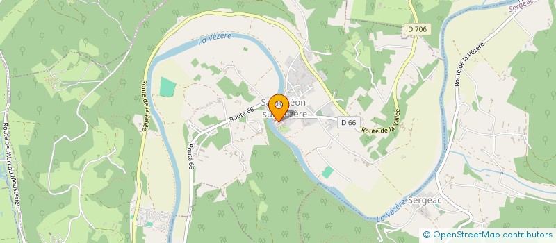 localisation de l'entreprise MADAME CHRISTINE DELAHAYE  SAINT-LEON-SUR-VEZERE