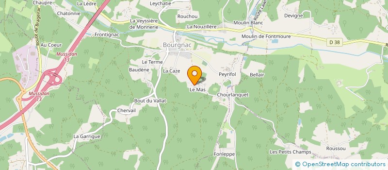 localisation de l'entreprise MADAME CHRISTINE DELANNOY  BOURGNAC