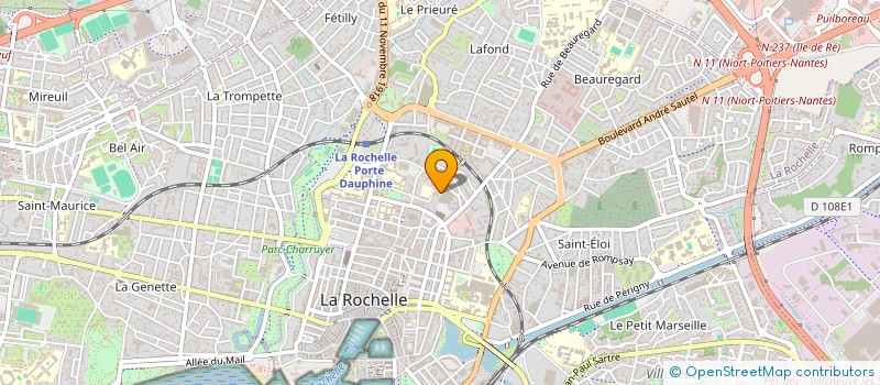 localisation de l'entreprise MADAME CHRISTINE DELAQUAIZE  LA ROCHELLE