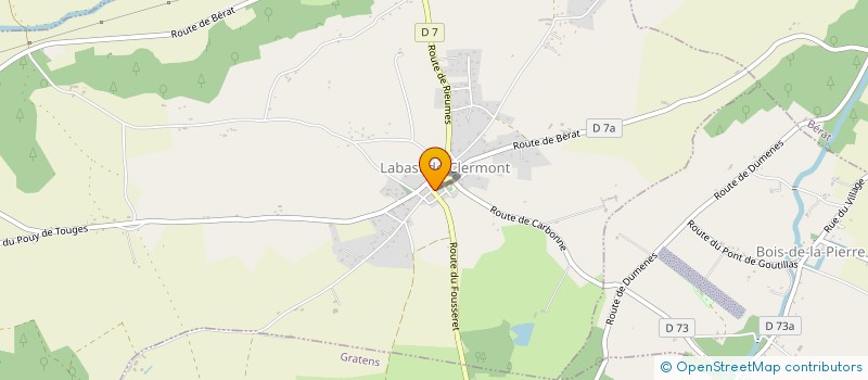 localisation de l'entreprise MADAME CHRISTINE DELAROCHE  LABASTIDE-CLERMONT