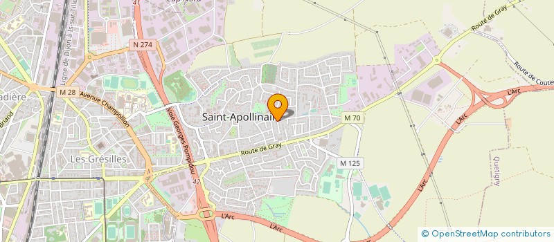 localisation de l'entreprise MADAME CHRISTINE DELBECQ à SAINT-APOLLINAIRE