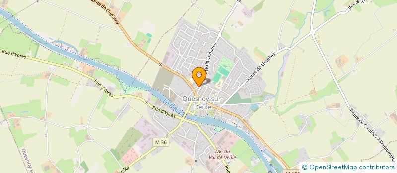 localisation de l'entreprise MADAME CHRISTINE DELECLUSE à QUESNOY-SUR-DEULE