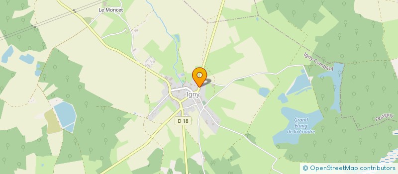 localisation de l'entreprise MADAME CHRISTINE DELETTE  IGNY-COMBLIZY