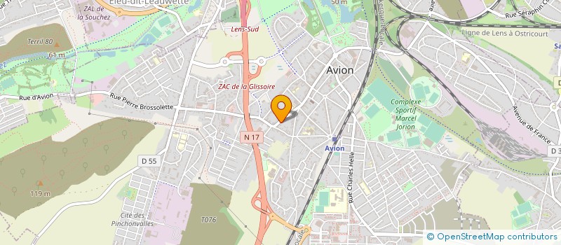 localisation de l'entreprise MADAME CHRISTINE DELILLE  AVION