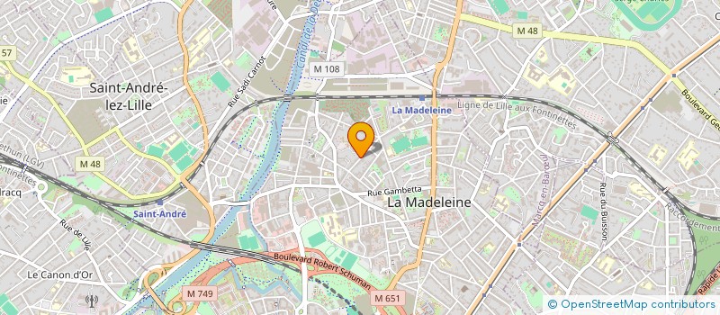 localisation de l'entreprise MADAME CHRISTINE DELOBEL à LA MADELEINE