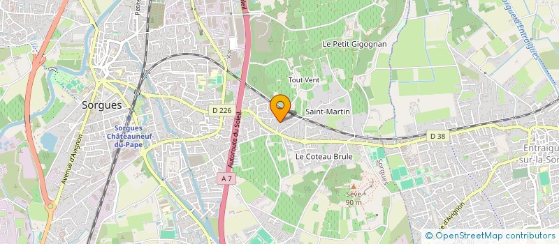 localisation de l'entreprise MADAME CHRISTINE DELOFFRE  SORGUES