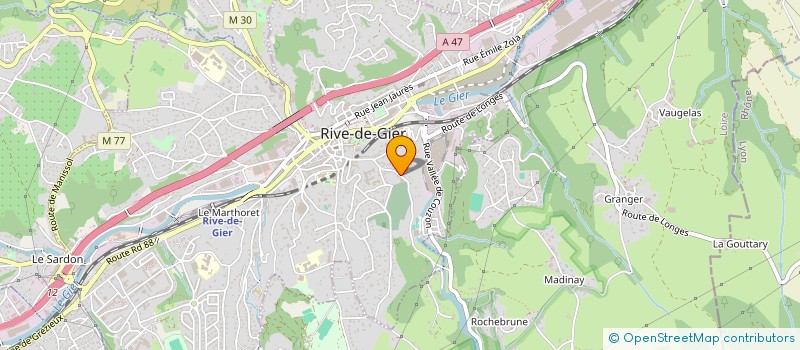 localisation de l'entreprise MADAME CHRISTINE DELOLME  RIVE-DE-GIER