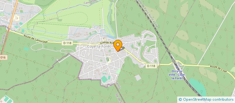 localisation de l'entreprise MADAME CHRISTINE DELTREZ  COYE-LA-FORET