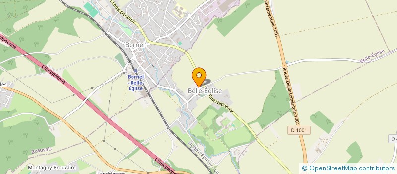 localisation de l'entreprise MADAME CHRISTINE DELWALLE  BELLE-EGLISE