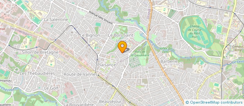 localisation de l'entreprise MADAME CHRISTINE DEMOLON GUIGNARD DE SAINTOURS  ORVAULT