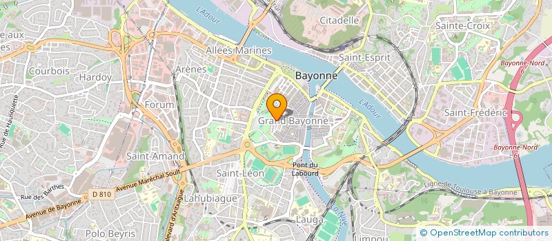 localisation de l'entreprise MADAME CHRISTINE DENIS à BAYONNE