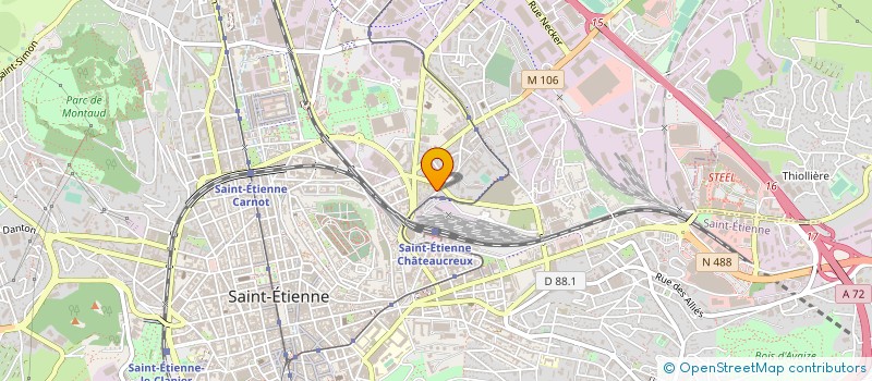 localisation de l'entreprise MADAME CHRISTINE DENOJEAN à SAINT-ETIENNE
