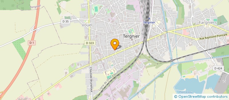 localisation de l'entreprise MADAME CHRISTINE DENYS  TERGNIER