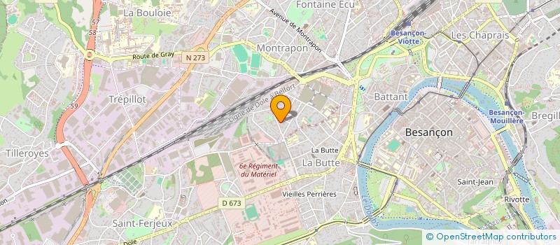localisation de l'entreprise MADAME CHRISTINE DEPOULON à BESANCON