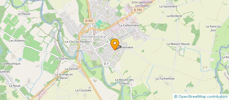 localisation de l'entreprise MADAME CHRISTINE DEROUET à ROCHESERVIERE