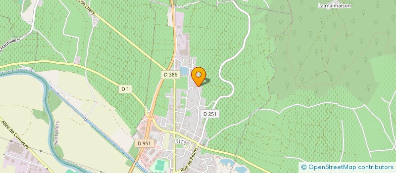 localisation de l'entreprise MADAME CHRISTINE DESAUTELS  DIZY