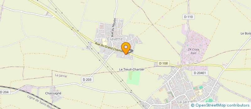 localisation de l'entreprise MADAME CHRISTINE DESBOIS  CLAVETTE