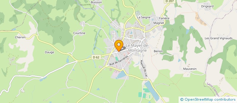 localisation de l'entreprise MADAME CHRISTINE DESBOUYS  LE MAYET-DE-MONTAGNE