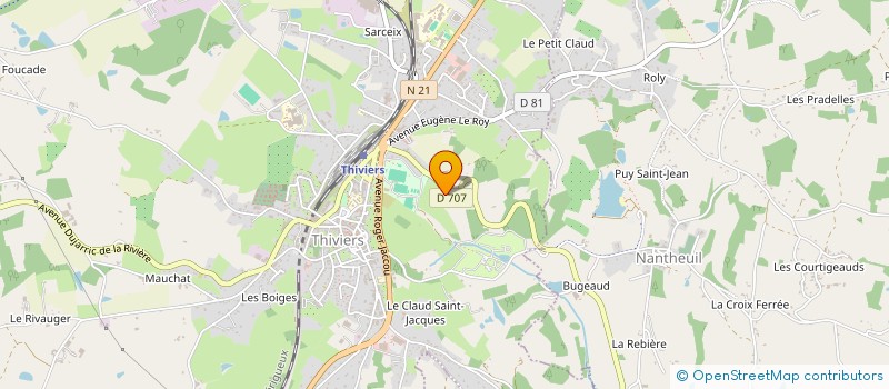 localisation de l'entreprise MADAME CHRISTINE DESCAMPS  THIVIERS