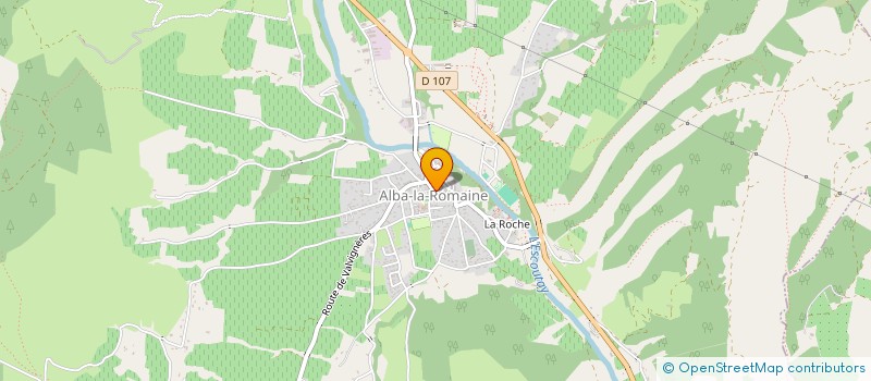 localisation de l'entreprise MADAME CHRISTINE DESCAMPS  ALBA-LA-ROMAINE