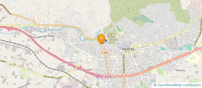 localisation de l'entreprise MADAME CHRISTINE DESCHAMPS à HYERES