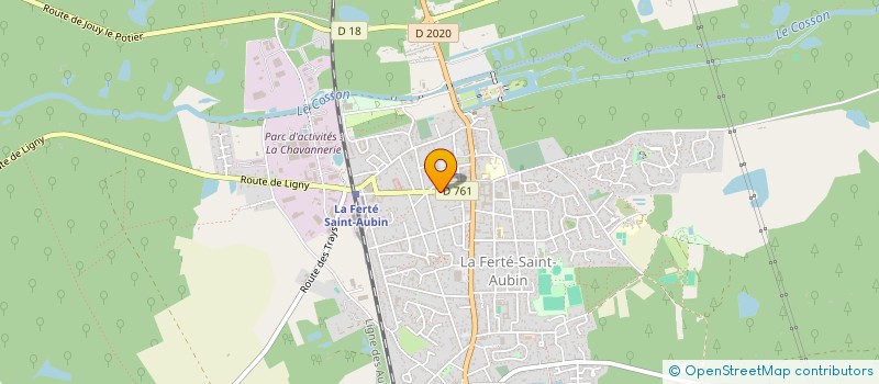 localisation de l'entreprise MADAME CHRISTINE DESMAZIERES à LA FERTE-SAINT-AUBIN
