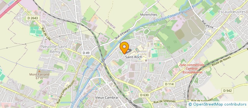 localisation de l'entreprise MADAME CHRISTINE DESRUELLE  CAMBRAI