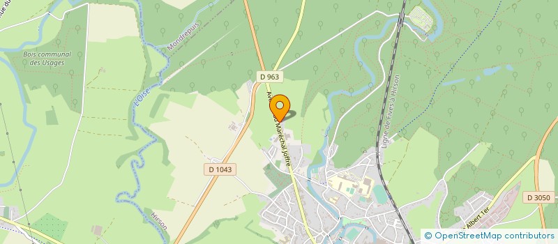 localisation de l'entreprise MADAME CHRISTINE DESSON  HIRSON