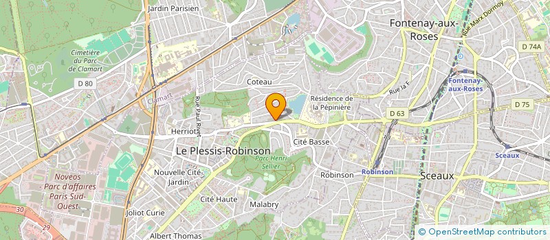 localisation de l'entreprise MADAME CHRISTINE DESTOMBES à LE PLESSIS ROBINSON