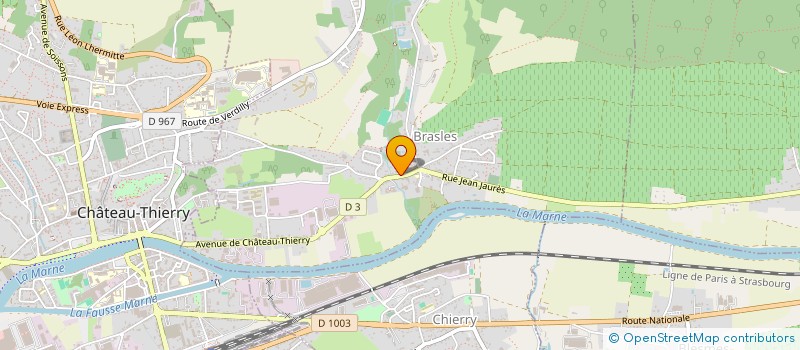 localisation de l'entreprise MADAME CHRISTINE DEVAUGERME  BRASLES