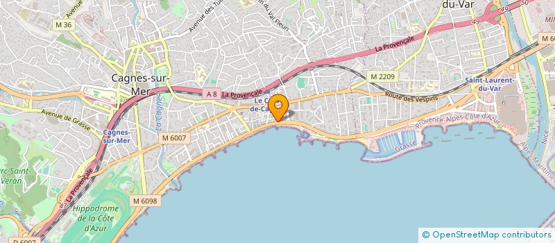 localisation de l'entreprise MADAME CHRISTINE DI CLAUDIO  CAGNES-SUR-MER