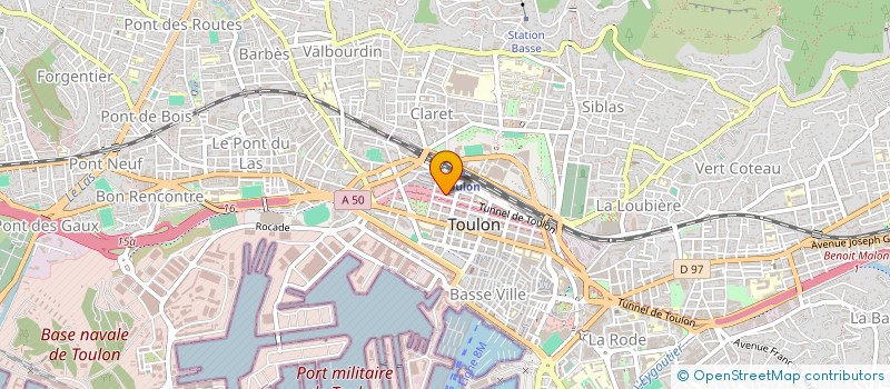 localisation de l'entreprise MADAME CHRISTINE DI FRANCO  TOULON