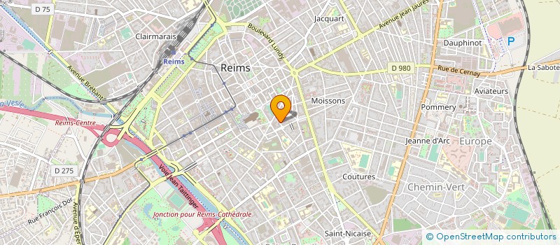 localisation de l'entreprise MADAME CHRISTINE DILLINSEGER  REIMS