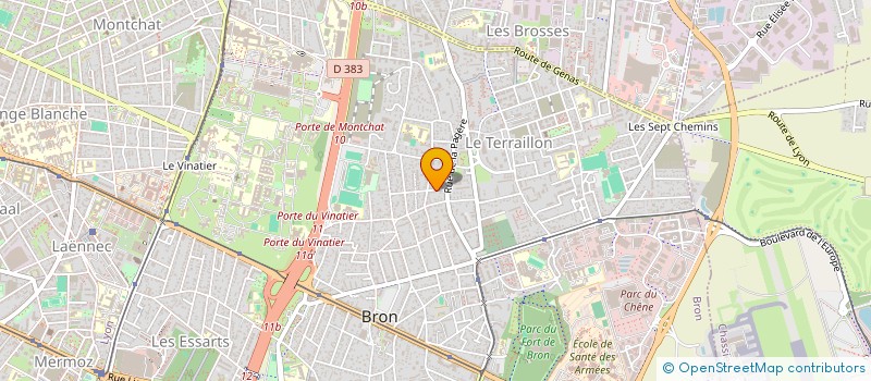 localisation de l'entreprise MADAME CHRISTINE DJERANIAN  BRON