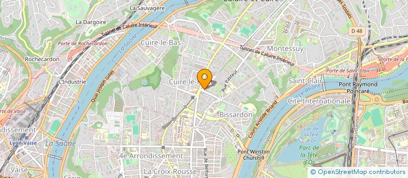 localisation de l'entreprise MADAME CHRISTINE DOLMAZON  CALUIRE-ET-CUIRE