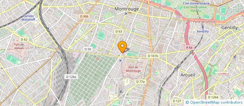 localisation de l'entreprise MADAME CHRISTINE DOMINIQUE MAILLARD  MONTROUGE