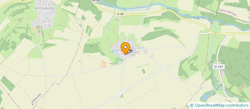 localisation de l'entreprise MADAME CHRISTINE DORE  OMERVILLE