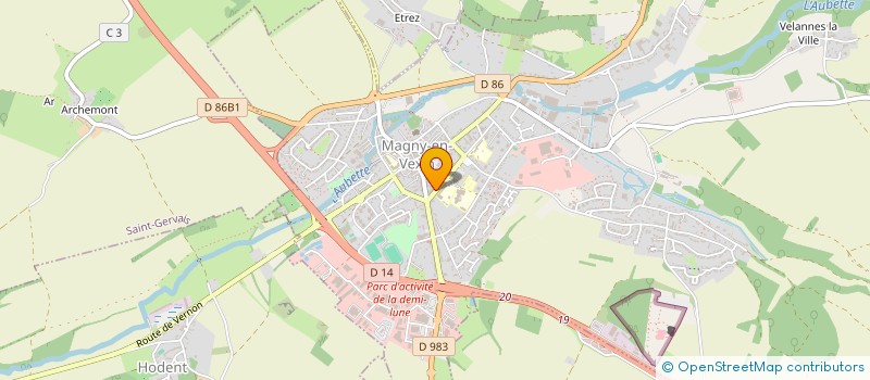 localisation de l'entreprise MADAME CHRISTINE DOS SANTOS  MAGNY-EN-VEXIN