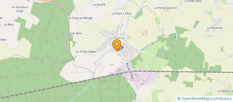 localisation de l'entreprise MADAME CHRISTINE DOUBLET  LANDEBIA