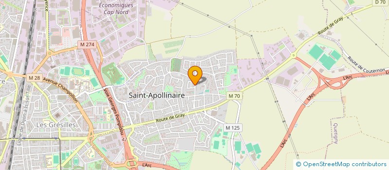 localisation de l'entreprise MADAME CHRISTINE DOUBLET à SAINT-APOLLINAIRE