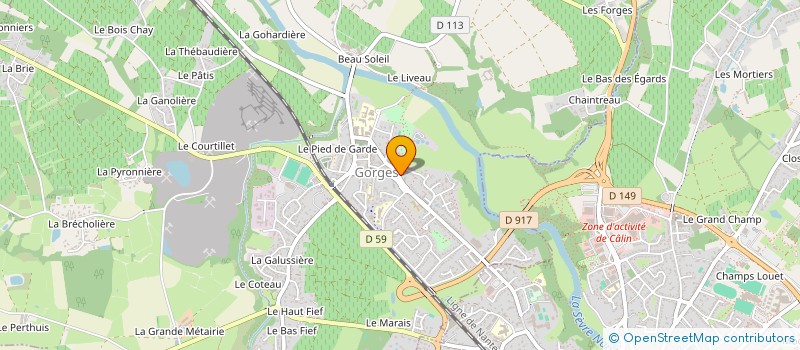 localisation de l'entreprise MADAME CHRISTINE DOUILLARD  GORGES