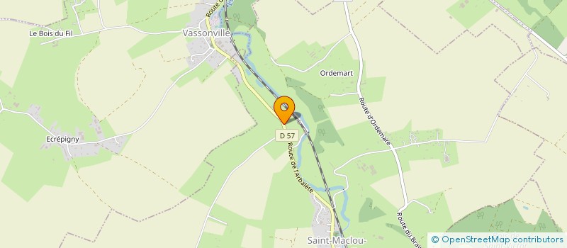 localisation de l'entreprise MADAME CHRISTINE DUBOIS  SAINT-MACLOU-DE-FOLLEVILLE